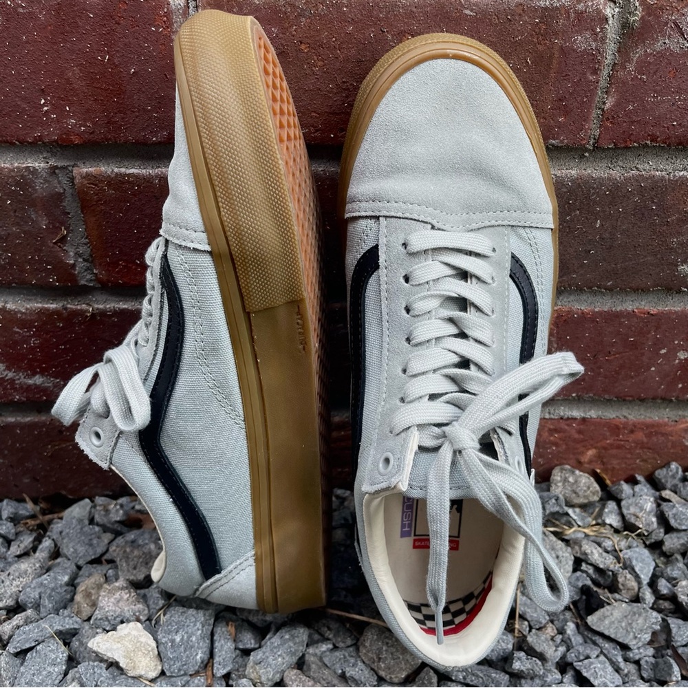 Mens 11.5 Vans Skate Grey Suede Shoes